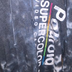 sweatshirt with hoodie.